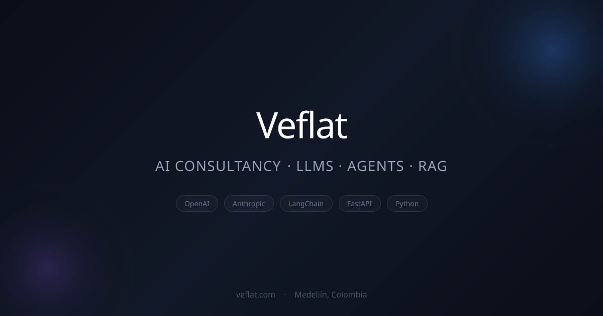 Veflat — Expertos en IA, Agentes Inteligentes y LLMs | Medellín